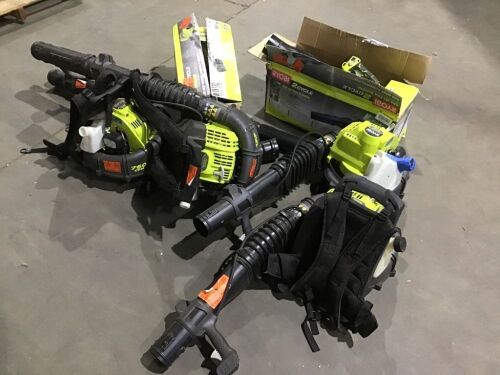 Lot of RYOBI Jet Blowers - For Parts or Repair  - Lot 200
