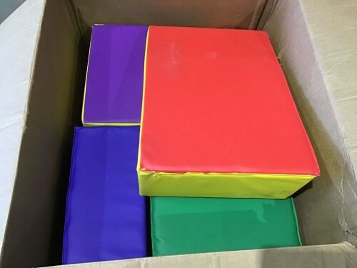 5-Piece Kids Climb & Crawl Soft Foam Block Activity Play Structures  - Lot 898