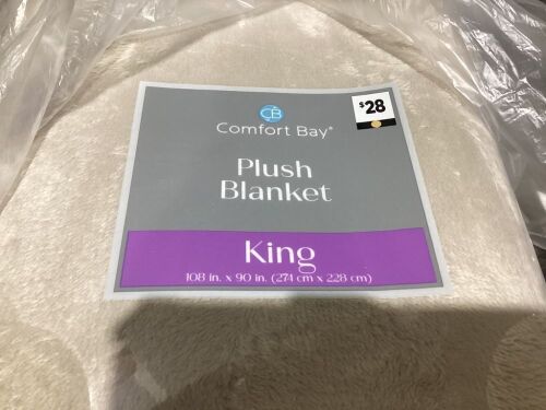 Comfort Bay Plush Blanket, King  - Lot 370