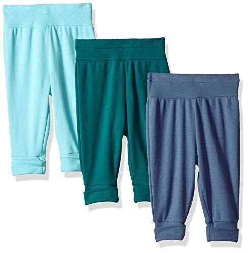 Case of (29) Hanes Ultimate Baby Flexy 3 Pack Adjustable Fit Knit Jogger Pants, 6-12M - Lot 684