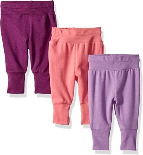 Case of (20) Hanes Ultimate Baby Flexy 3 Pack Adjustable Fit Knit Jogger Pants, 0-6M  - Lot 773