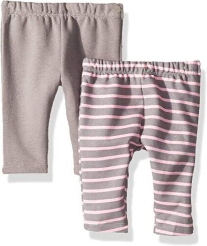 Case of (36) Hanes Ultimate Baby Zippin 2 Pack Fleece Pants with Side Zipper, 6-12M  - Lot 623