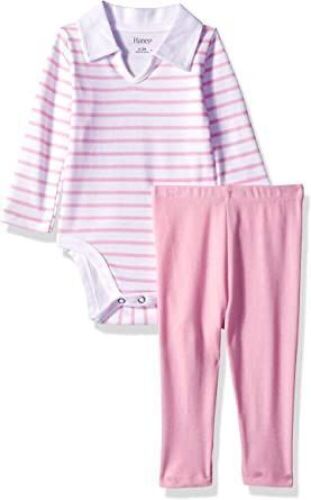 Case of (20) Hanes Ultimate Baby Flexy 2 Piece Set, 6-12M  - Lot 790