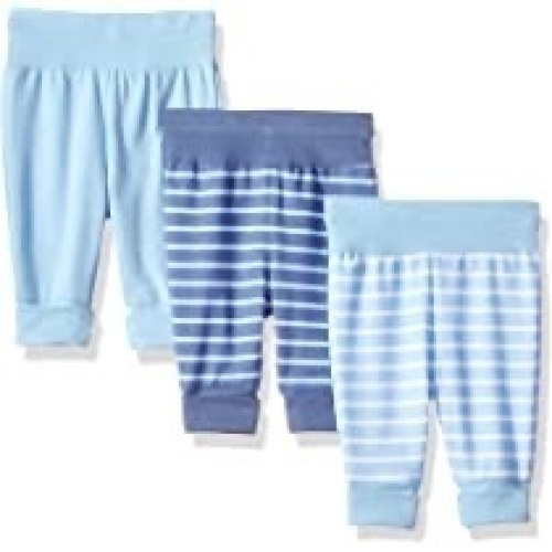 Case of (18) Hanes Ultimate Baby Flexy 3 Pack Adjustable Fit Knit Jogger Pants, 12-18M  - Lot 536