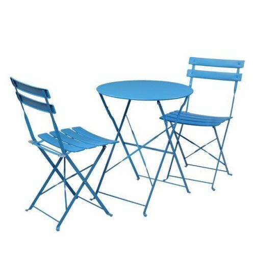Vingli 3 Piece Metal Patio Bistro Set  - Lot 99