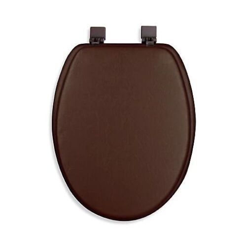 Ginsey Cushioned Elongated Toilet Seat in Chocolate - Lot 355
