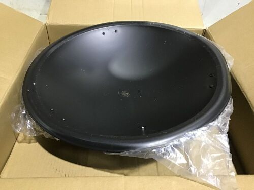 22in Fire Pit Bowl w/ Mesh Cover, Poker  - Lot 865