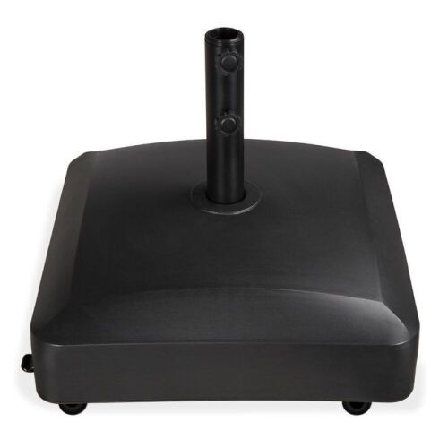Fillable Mobile Umbrella Base Stand w/ 4 Wheels, 2 Locks, 137lb Capacity  - Lot 510