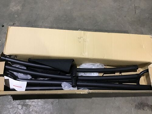 Portable Heavy-Duty Steel Hammock Stand w/ Built-In Wheel, Case - 9ft  - Lot 314