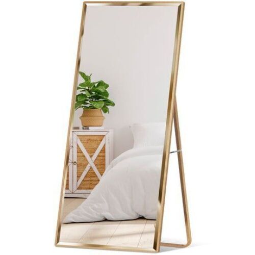 Large Full Length Mirror, Wall Hanging & Leaning Floor Mirror - 65x22in  - Lot 136