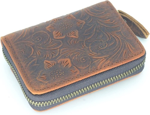 Mens Minimalist Leather Wallet Card Holder - Lot 56