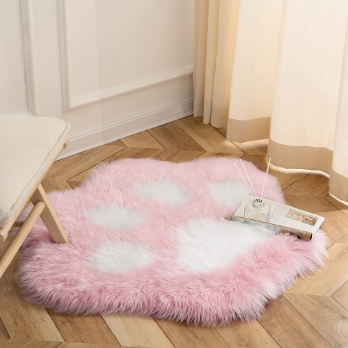 Ashler Ultra Soft Shaggy Cat Paw Rug - Lot 90
