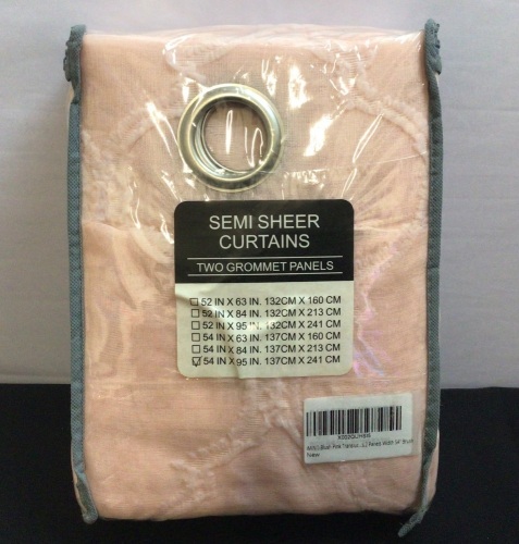54"x95" 2pk Translucent Curtain Panels - Lot 91