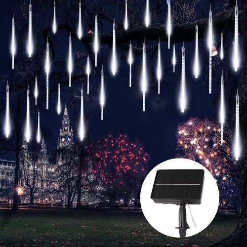 Solar Powered Meteor Shower Lights, 8 Tubes - Lot 97
