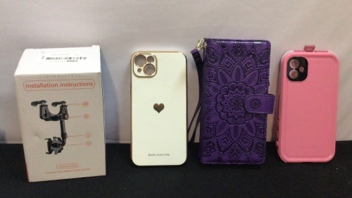 Lot of (3) iPhone Cases & Phone Holder - Lot 254