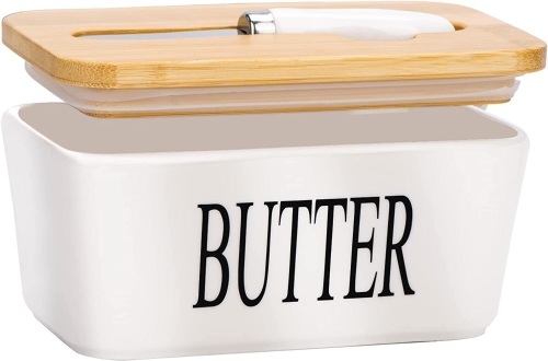 Butter Dish with Lid and Knife - Lot 294