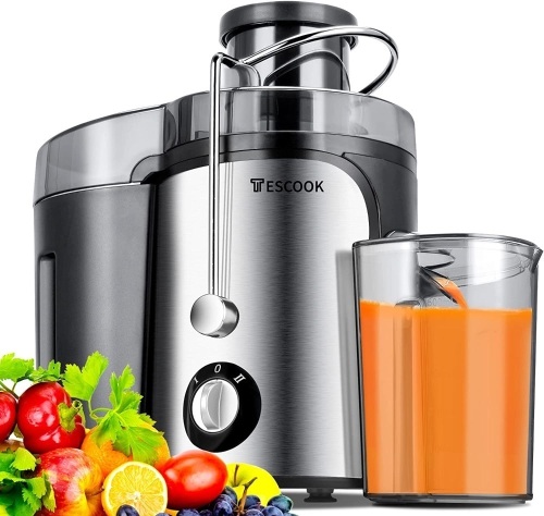 Juicer Extractor for Whole Fruits & Vegs, Dishwasher Safe, BPA-Free - Lot 342