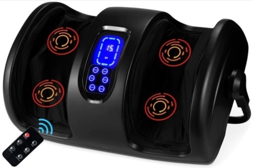 Reflexology Shiatsu Foot Massager w/ High-Intensity Rollers, Remote Control - Lot 353