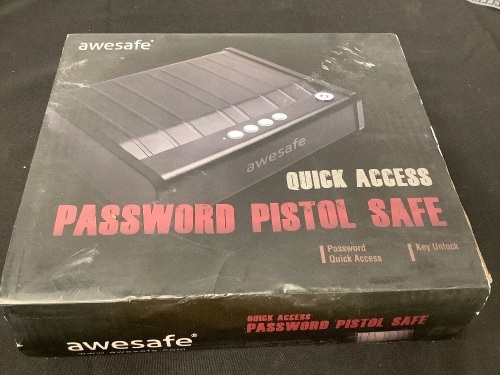 Awesafe Quick Access Password Pistol Safe - Lot 360