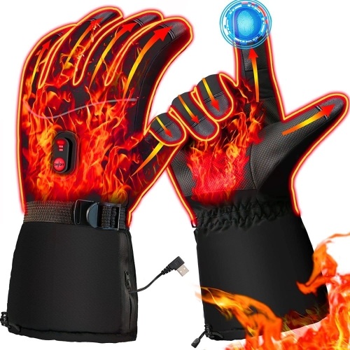 Battery Powered Waterproof Heated Gloves - Lot 412