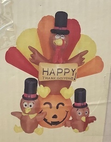 Large Inflatable Turkey Yard Decoration - Lot 438
