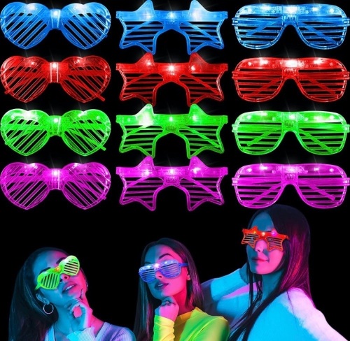 12 Pcs LED Party Glasses - Lot 549