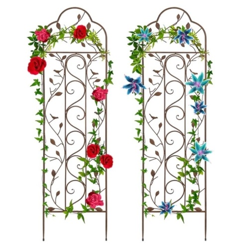 Set of 2 Iron Arched Garden Trellis - Lot 593