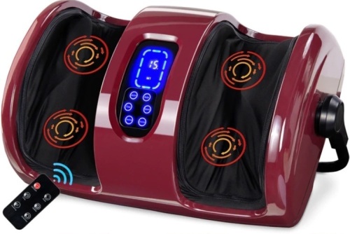 Reflexology Shiatsu Foot Massager w/ High-Intensity Rollers, Remote Control - Lot 608