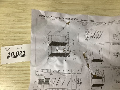 Microwave Oven Rack - Lot 10021