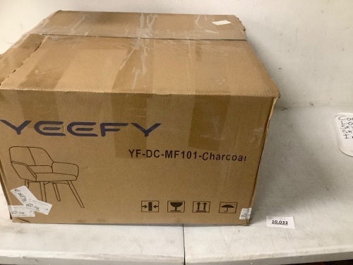 Yeefy YF-DC-MF101-Charcoal Arm Chair - Lot 10033