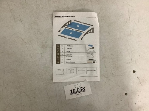 Door Awning - Lot 10058