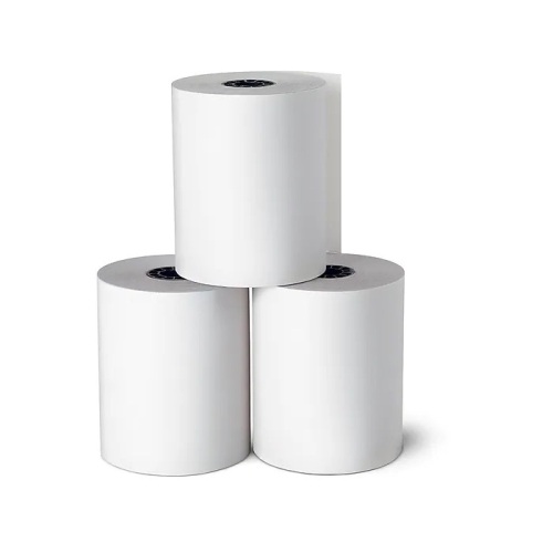 (50 Rolls) Staples Cash Register/POS Rolls, 3" x 140' - Lot 10081