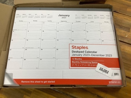 Box of 12 2023 Deskpad Calenders - Lot 10083