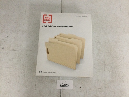Box of 200 TruRed Manilla File Folders - Lot 10089