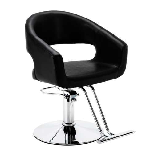 Classic Barber Chair Hair Salon Chairs Black - Lot 10108