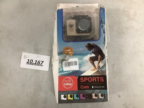 Sports Cam Full HD, 1080p - Lot 10167