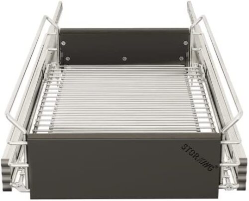 One Tier Adjustable Pull Out Kitchen Cabinet Organizer - Lot 10245