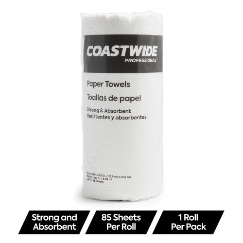 Coastwide Professional Kitchen Rolls Paper Towels, 85 Sheets/Roll, 20 Rolls - Lot 10274