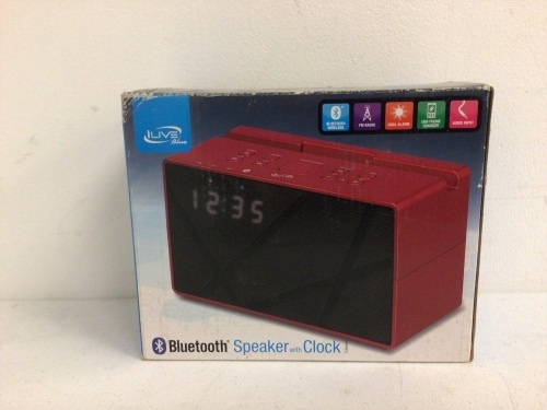 Bluetooth Speaker w/ Clock, E-Commerce Return, Sold as is - Lot 186