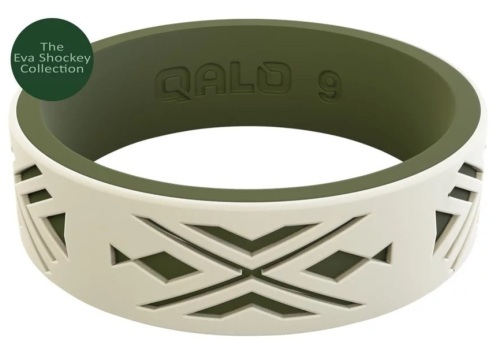 QALO Strata Arrowhead & Fish Silicone Ring for Ladies, Size 8, Appears New, Sold as is - Lot 214
