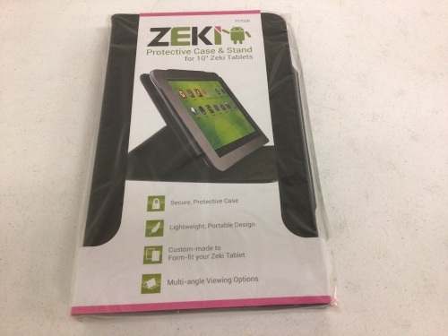 Lot of (6) Zeki Case/Stand for 10" Zeki Tablet, Appears New, Sold as is - Lot 287