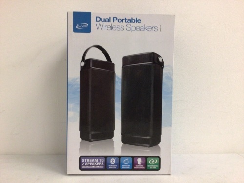 Dual Portable Wireless Speakers, Appears New, Untested, Sold as is - Lot 294