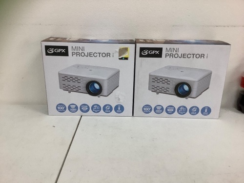 LOT OF (2) Mini Projectors, E-Commerce Return, Untested, Sold as is - Lot 326
