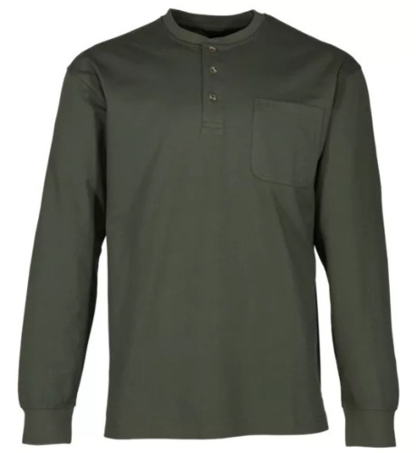 RedHead Long-Sleeve Pocket Henley Olive, Mens XL - E-Commerce Return, Appears New - Lot 369