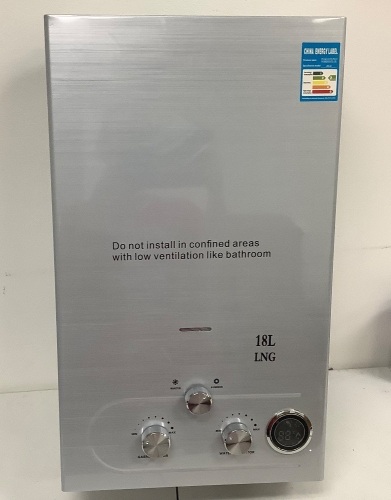 Domestic Gas Rapid Water Heater, E-Commerce Return, Sold as is  - Lot 48