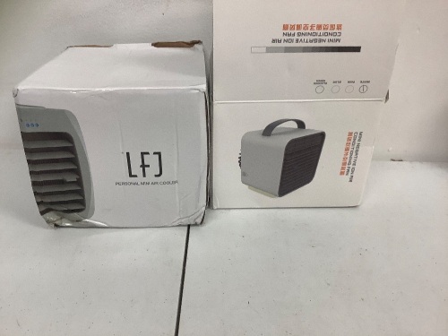 Lot of (2) Mini Negative Ion Conditioning Fan, E-Commerce Return, Untested, Sold as is - Lot 179
