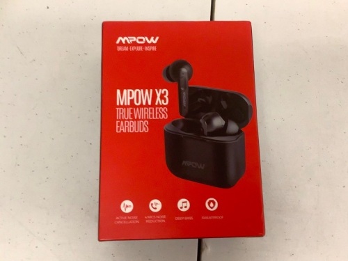 Wireless Earbuds, E-Commerce Return, Powers Up, Sold as is - Lot 130
