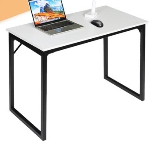 39" Computer Desk, White and Black, Appears New, Sold as is - Lot 508