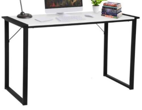 47" Computer Desk, White and Black, Appears New, Sold As Is - Lot 518