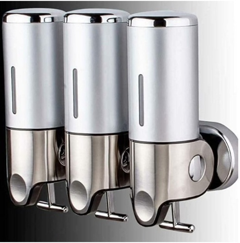 Triple Wall Mounted Shampoo Bathroom Dispenser, E-Comm Return - Lot 160